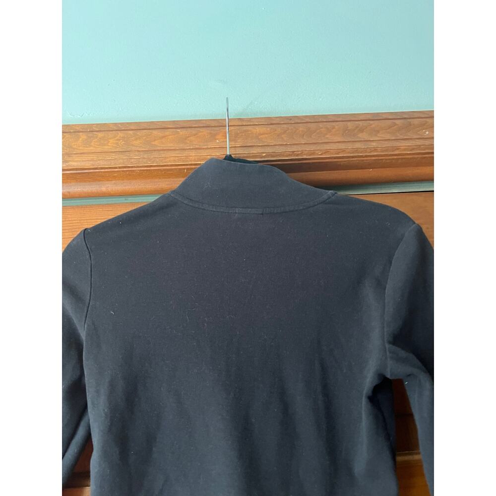 Sunday Best Women's BestHug Monarch 1/2 Zip ribbed Top Long Sleeve Black Size S - Picture 10 of 10